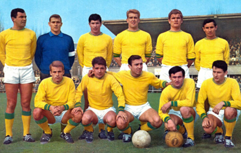 Nantes 1964-1965. En haut Ã  droite, Budzynski et Suaudeau.